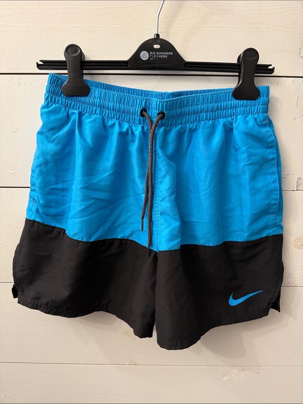 Nike Blue and Black Colorblock Running Shorts